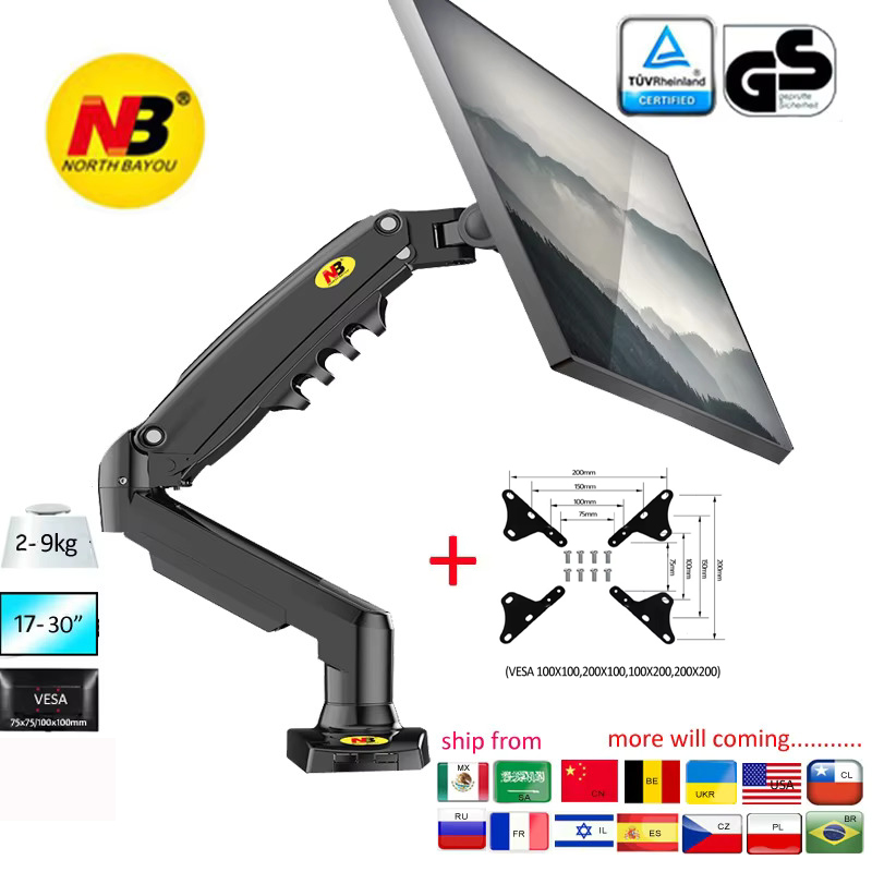 Monitor Arm Single - НОВЫЙ NB F80 17-30' Настольный кронштейн