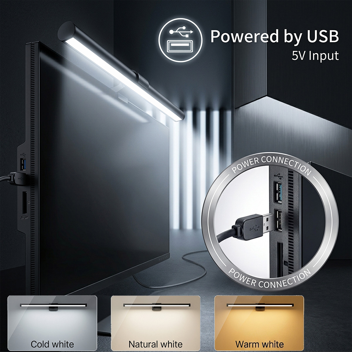 Светодиодная лампа для монитор – обзор и цена Monitor Light Bar